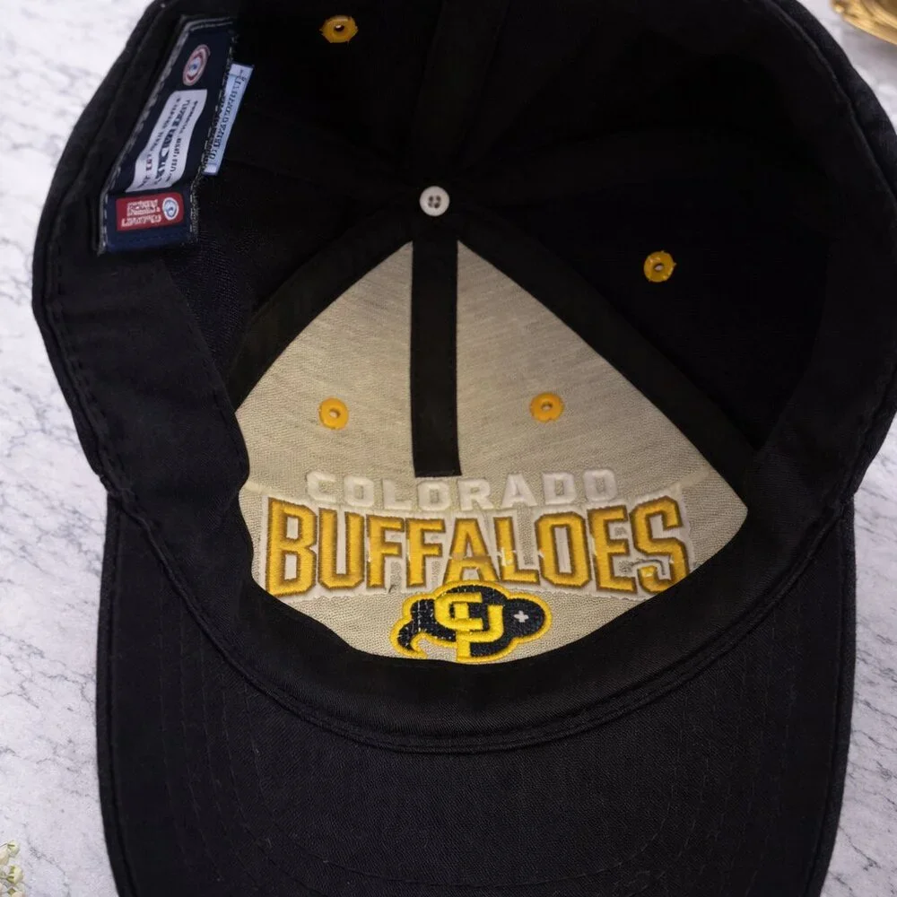 🖤 NWOT Authentic Colorado Buffaloes Black Cap | OS - Picture 2 of 4